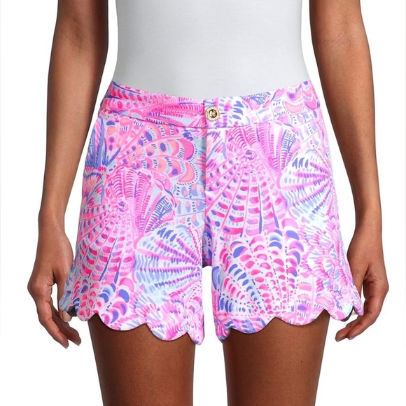 Lilly Pulitzer Buttercup Knit Shorts in Razberry Sea You Soon Size 2 - Picture 1 of 15